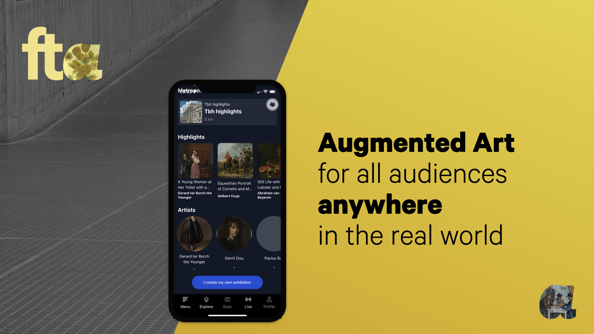 Augmented Art for all audiences anywhere in the real world